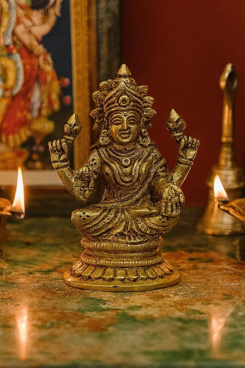 Graceful Brass Mata Rani Idol – 5" adhyatmaa