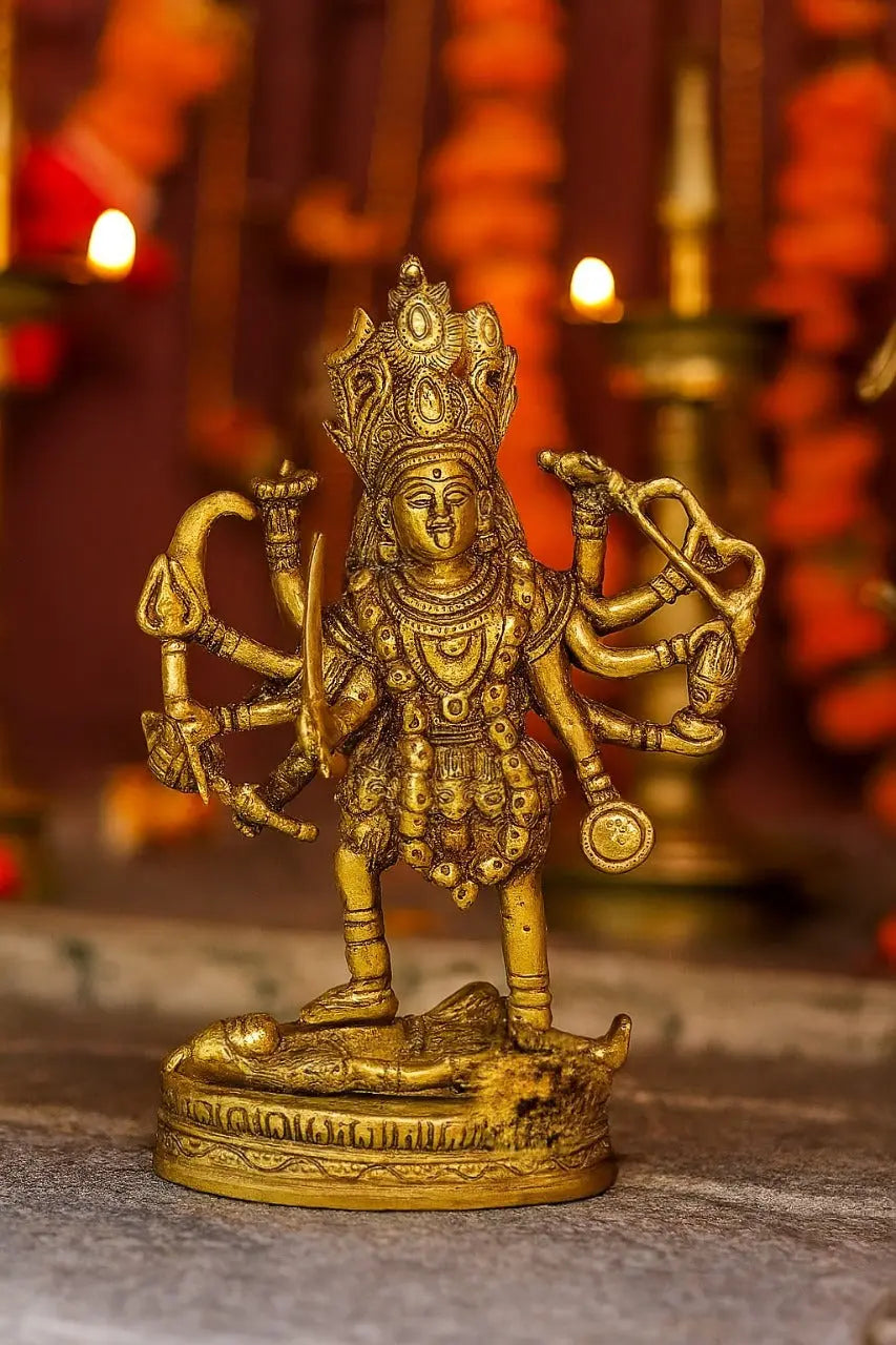 Fierce Brass Maa Kali Idol – 5" adhyatmaa